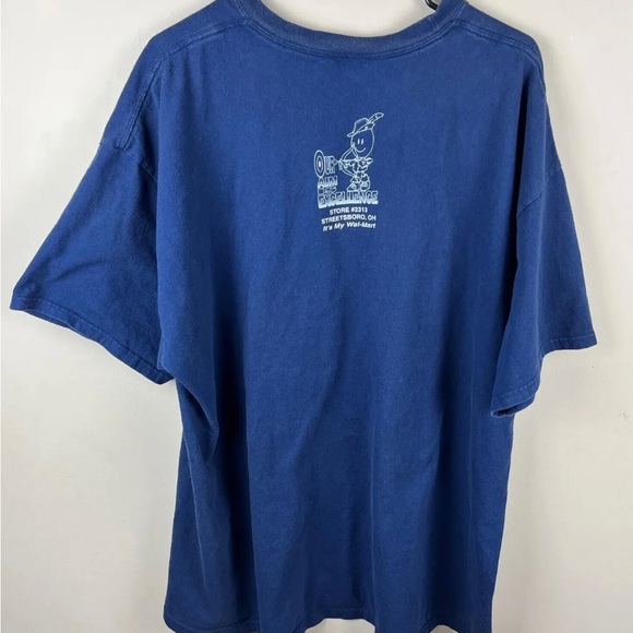 Vintage Walmart Smiley Robinhood TShirt Adult 2XL Our Aim Is Excellence Ohio - Picture 7 of 12